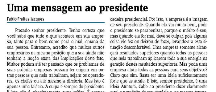 Jornal do Comércio publica novo artigo de Fabio Jacques